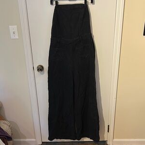 High-Waisted Black Wide-Leg Pants